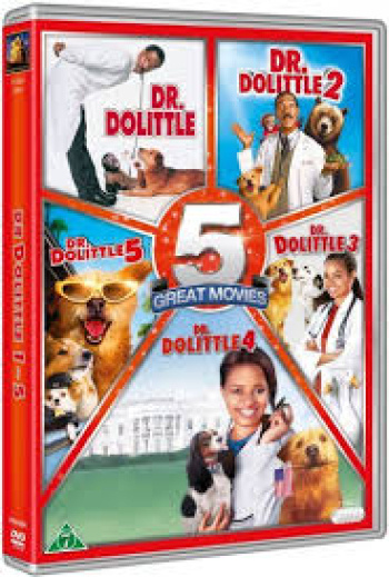 Eläintohtori 1-5 - Dr Dolittle Box Set (DVD)
