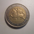 2 € LIETTUAN KOLIKKO LYÖTY 2015 LIETTUAN TASAVALLAN VAAKUNA - pikkukuva 1