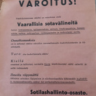 VAROITUS-julisteet 3kpl A4-koko - pikkukuva 1