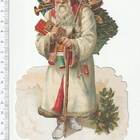 * EF - BK 5067, valkotakkinen pukki, 16,5x11 cm, UUSI * - pikkukuva 1