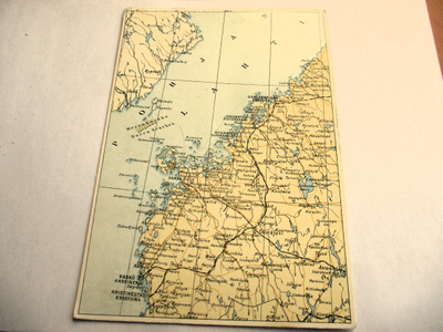 Karttakortti Pietarsaari ym. 1939 MMH *