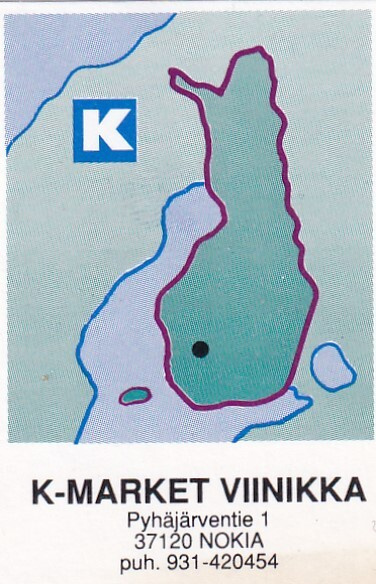 Nokia, K - Market Viinikka . Kesko, Kartta , s80