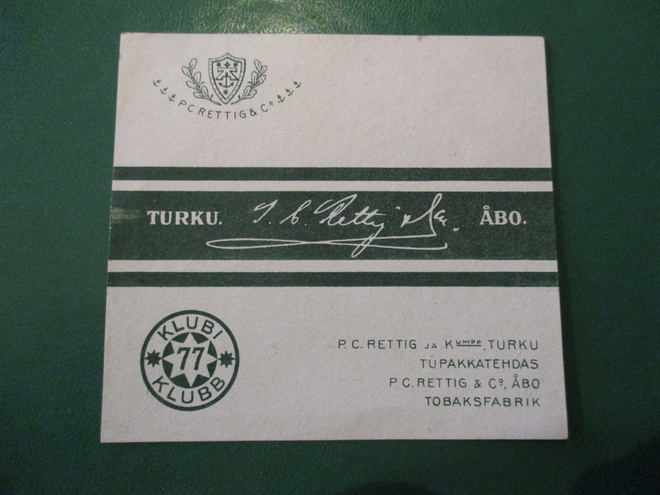 TUPAKKA ETIKETTI - KLUBI 77  H-3137
