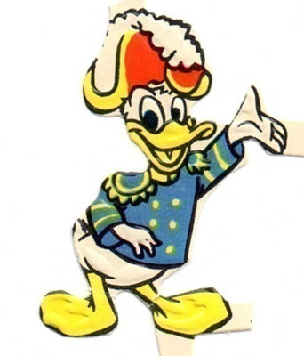 WANHA DISNEY / Aku Ankka vahtisotilaana. 1960-l.