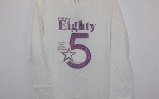 140cm (10) - Tommy Hilfiger vaalea trikoopaita * UUSI
