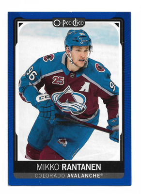 2021-22 O-Pee-Chee Blue Border #13 Mikko Rantanen