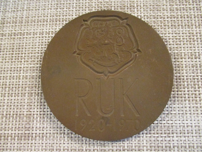 RUK mitali 1920-1970 / Tapio Wirkkala 1970.