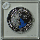 2008 Belgia 10€ hopea juhlaraha Sininen Lintu proof - pikkukuva 1