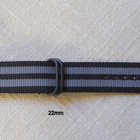 Nato " Bond" 22mm ranneke mustilla soljilla - pikkukuva 2