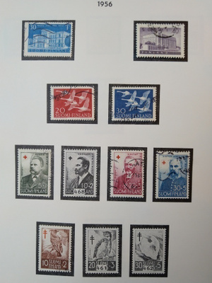 1956 Suomi postimerkki 8 kpl