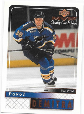1999-00 UD MVP SC Edt. #160 Pavol Demitra St Louis Blues