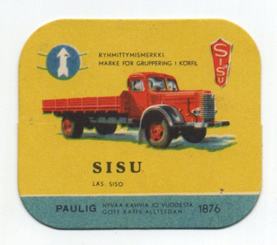 Kahvilappu Paulig SISU