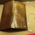 PIERRE CARDIN CLUTCH . Ruskea Krokokuviointi. VINTAGE - pikkukuva 4