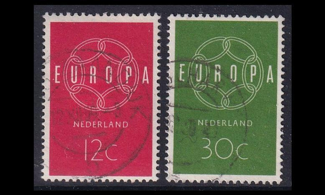Alankomaat 735-6 o Europa (1959)