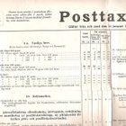 Postitaksa, 1926, aito ilmoitus. Posttaxa. - pikkukuva 2