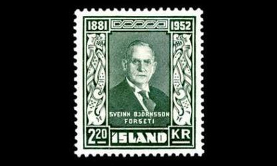 Islanti 282 ** President Björnsson 2,20 kr (1952)
