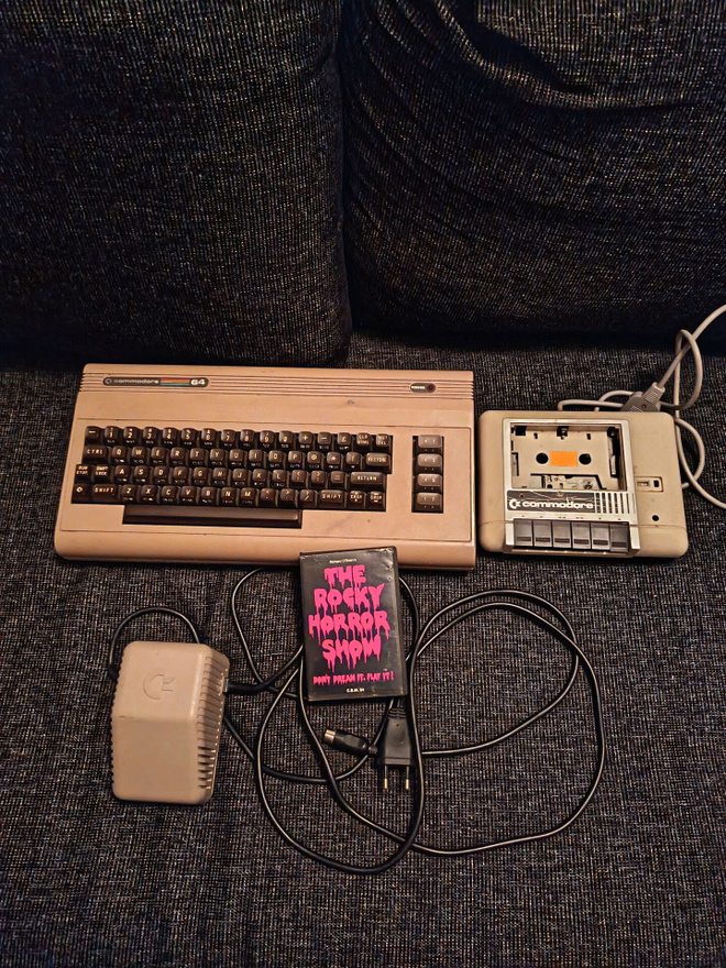 Commodore 64 konsoli peli kasettiasema