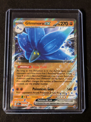 Pokémon-kortti Glimmora EX 123/197