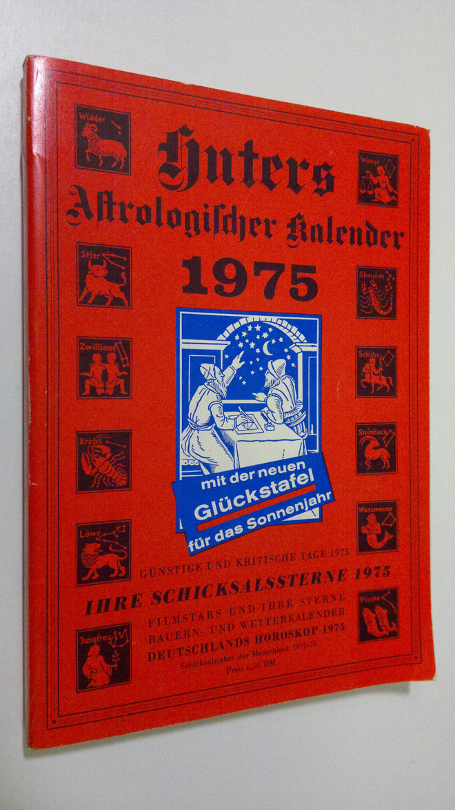 Huters Astrologischer Kalender för das sonnenjahr 1975