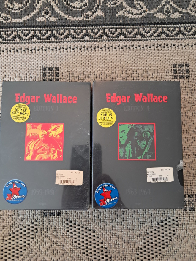 Edgar Wallace - 8 elokuvaa, muoveissa