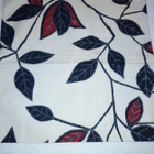 2 kpl sisustustyyny 35x35cm punamusta lehtikuvio - pikkukuva 2