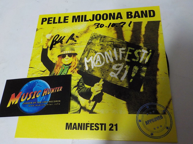 PELLE MILJOONA - MANIFESTI 21 7'' SINGLE NIMMARILLA