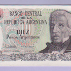 Argentiina 10 Pesos v.1983-84 UNC P-313 - pikkukuva 1