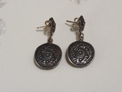 Vintage Design Hopea korvakorut 925