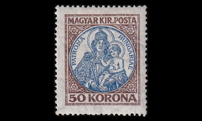 Unkari 322 ** Patrona Hungariae 50 Kr (1921)