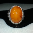 Meripihka Amber Egg Yolk sormus Venäläinen - pikkukuva 1