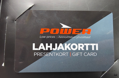 500€ POWER fyysinen lahjakortti