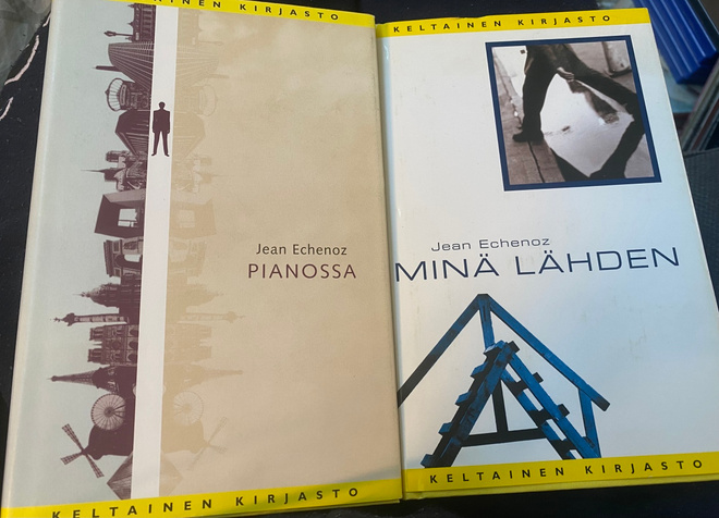 Jean Echenoz: Minä lähden ja Pianossa