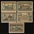 Saksa Notgeld 5 x 25, 4 x 50 Pfg, Raguhn 1921 - pikkukuva 2