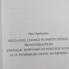 Päivi Karhunen : Field-Level Change in Institutional Tran... - pikkukuva 3