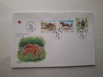 ENSIPÄIVÄKUORI ( FDC ) - SUOMENHEVONEN