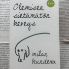 Milan Kundera - Olemisen sietämätön keveys (pokkari) - pikkukuva 1