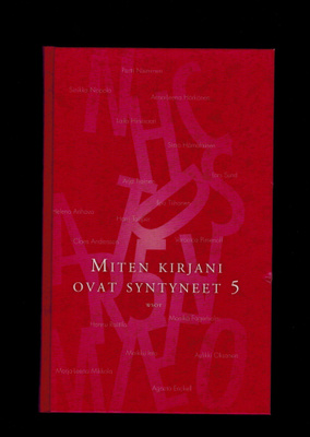 Miten kirjani ovat syntyneet 5