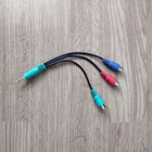 3,5 mm Mini AV uros - 3 RCA naaras adapteri - pikkukuva 1