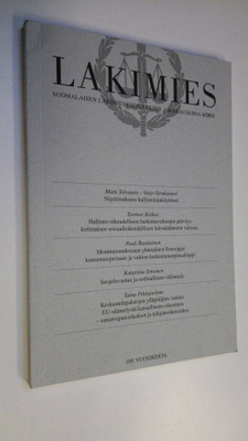 Lakimies 6/2011 : Suomalaisen lakimiesyhdistyksen aikakau...