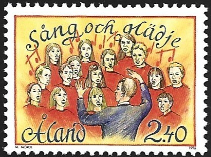 Åland 1996  Laulujuhlat  2,40 mk ** LaPe 115