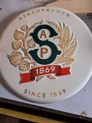 Peltikyltti, Staropramen 1869 Panimomainos.