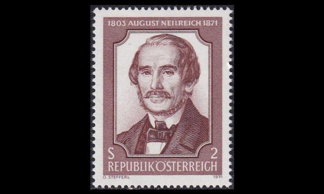 Itävalta 1364 ** Kasvitieteilijä August Neilreich (1971)