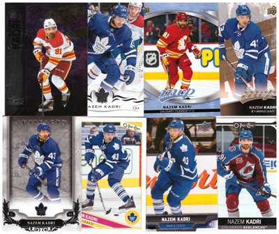 8 x NAZEM KADRI Flyers, Avalance, Maple Leafs