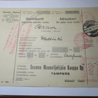 1930 Tampere frankk osoitekortti - pikkukuva 1