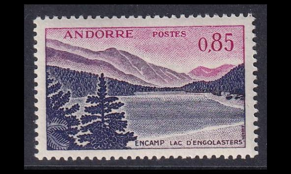 Andorra Fr 173 ** Engolasters järvi 0.85 Fr (1961)