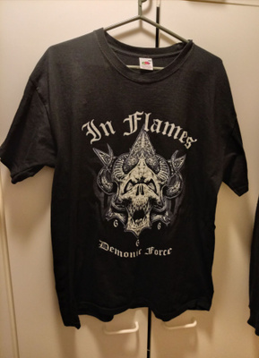 In flames t-paita