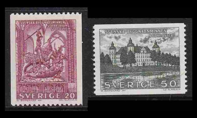 Ruotsi 495-6 ** Historiallisia rakennuksia (1962)