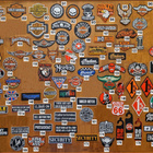 279 erilaisia kangasmerkkiä; Rock, Punk, Sport, Auto, Biker. - pikkukuva 2