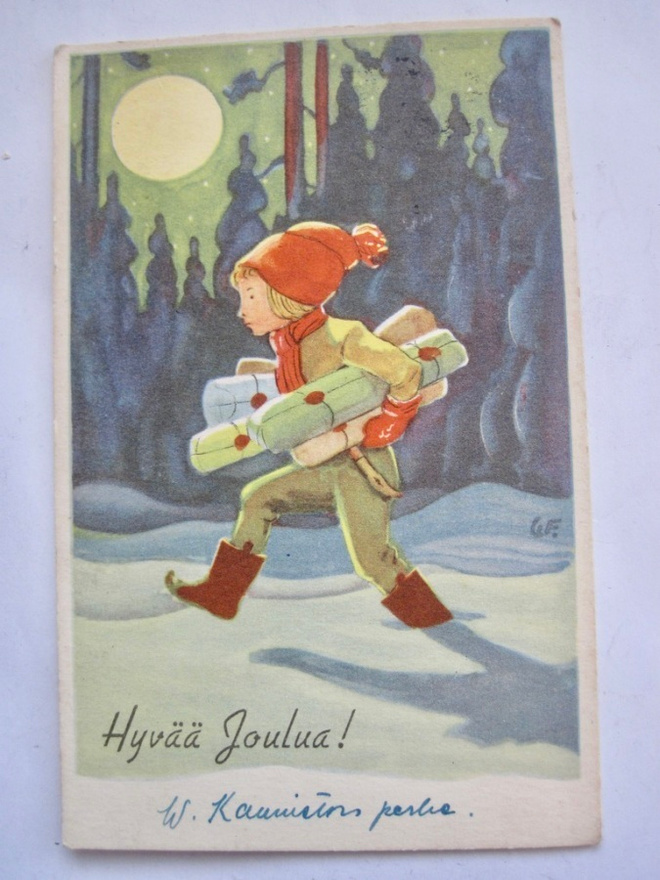 VANHA Postikortti Gunnar Forsström 1930-l
