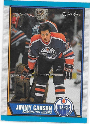 1989-90 OPC #127 Jimmy Carson Edmonton Oilers